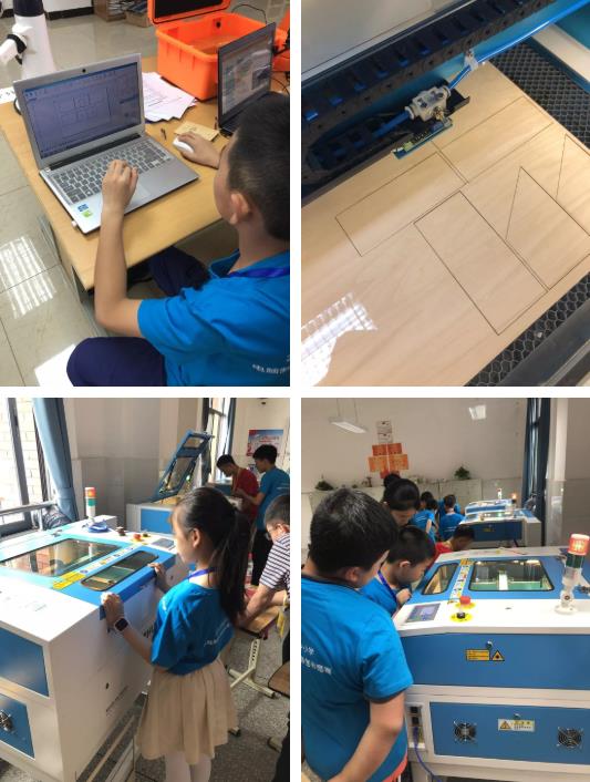 只需要等待短短幾分鐘，小選手們就能拿到與自己設(shè)計的分毫不差的結(jié)構(gòu)件，組裝，將自己的創(chuàng)意變?yōu)楝F(xiàn)實。